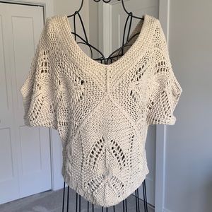 Cream Knit Top
